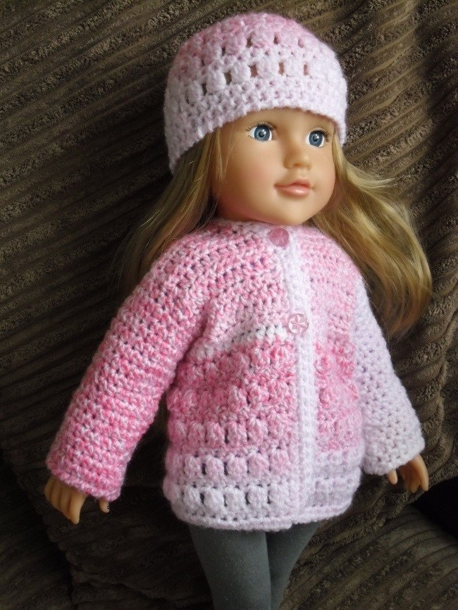 Crochet Pattern For Jacket And Hat For 18 Inch Doll From Crochet Pattern For Jacket And Hat For 18 Inch Doll From