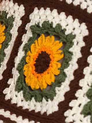 Crochet Sunflower Afghan AllFreeCrochetAfghanPatterns