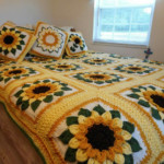 Crocodile Sunflower Afghan By Alice Roush FB Crochet