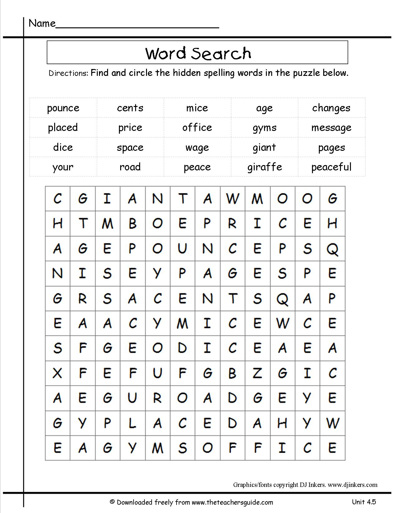Crossword Puzzle Printable 3Rd Grade Printable Crossword 