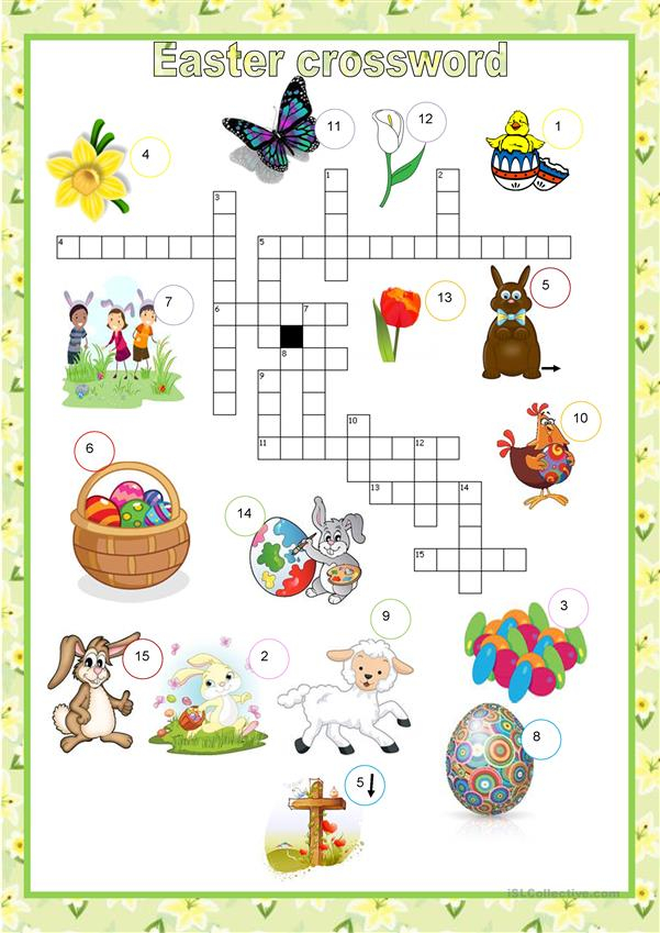Crosswords Easter Worksheet Free ESL Printable 