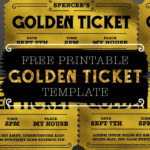 Customizable Golden Ticket Template Golden Ticket