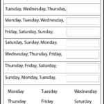 Days Of The Week 1 Worksheet FREE Printable Worksheets