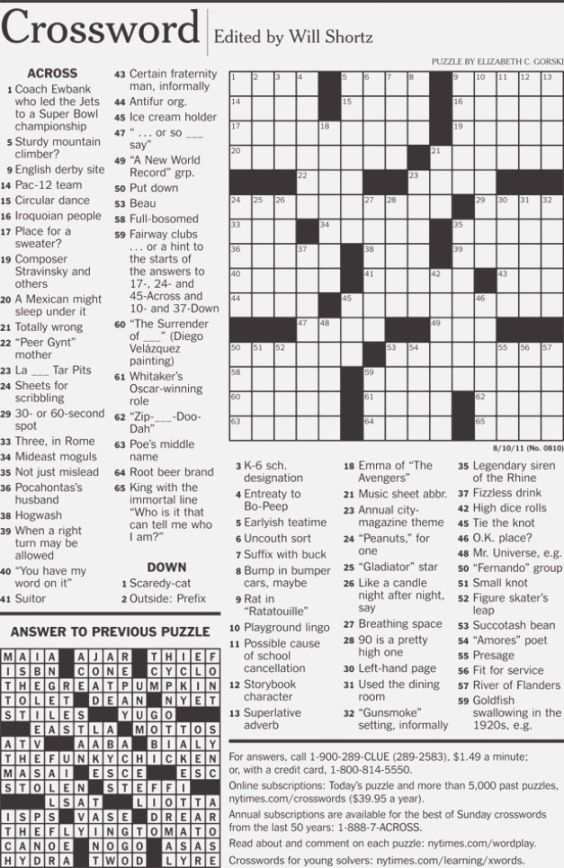 Decisive Free Printable Sunday Crossword Puzzles In 2021 