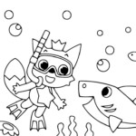 Desenhos Do Baby Shark Para Imprimir E Colorir Dicas