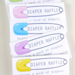 Diaper Raffle Ticket Printable Insert For A Baby Shower Boy