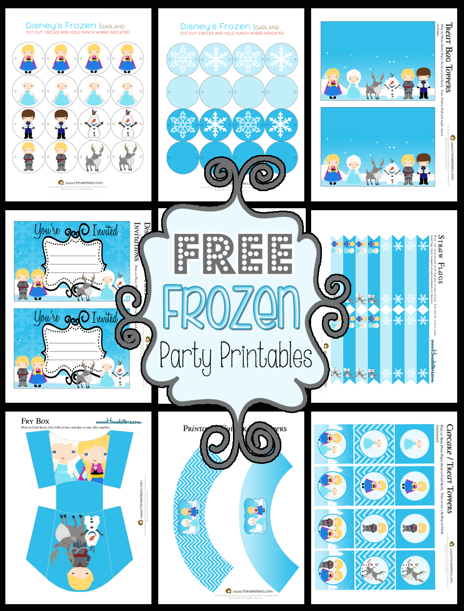 Disney s Frozen Party Printable Set FREE