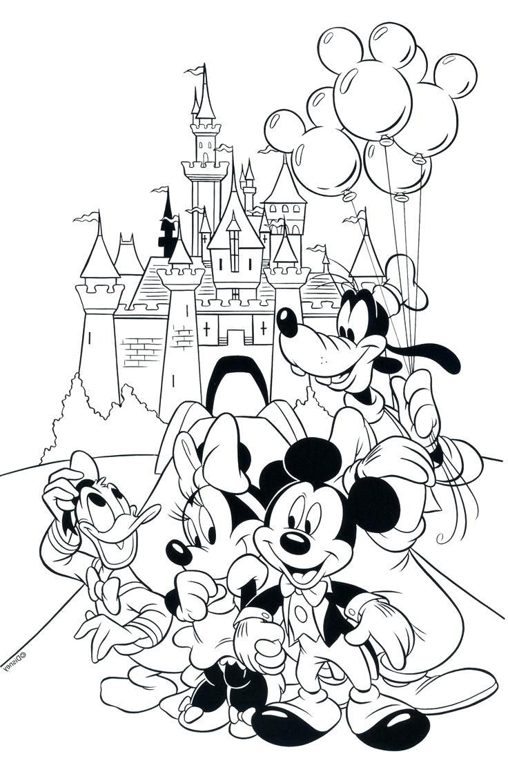 Disneyland Coloring Pages Page Ribsvigyapan Mickey 