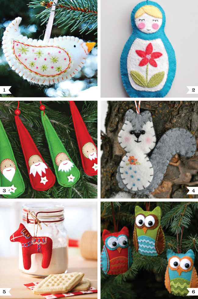 DIY Felt Christmas Ornaments Chickabug