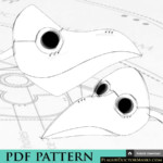 DIY Plague Doctor Mask Pattern Template With Instructions