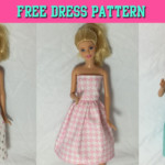DIY Tutorial How To Make Barbie Doll Dress Free Pattern