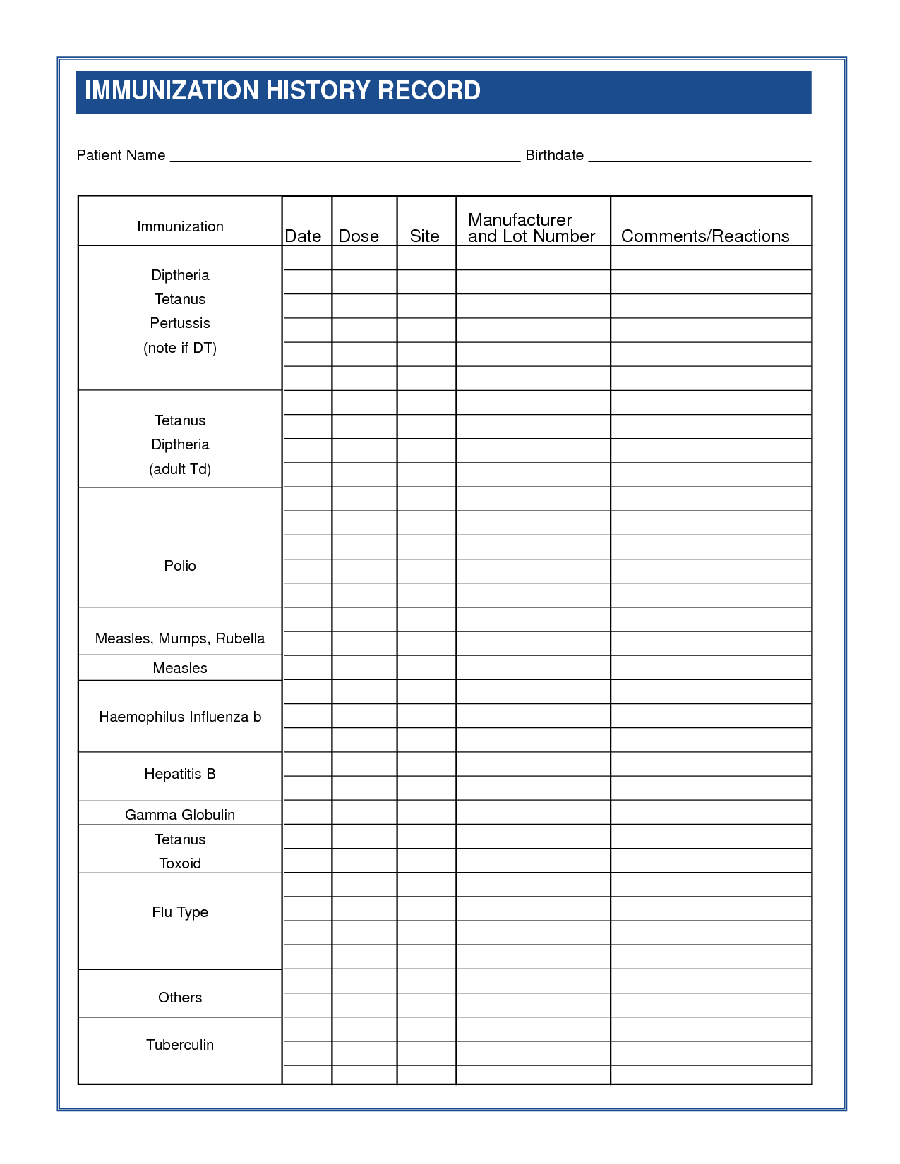 Dog Vaccination Record Printable Room Surf