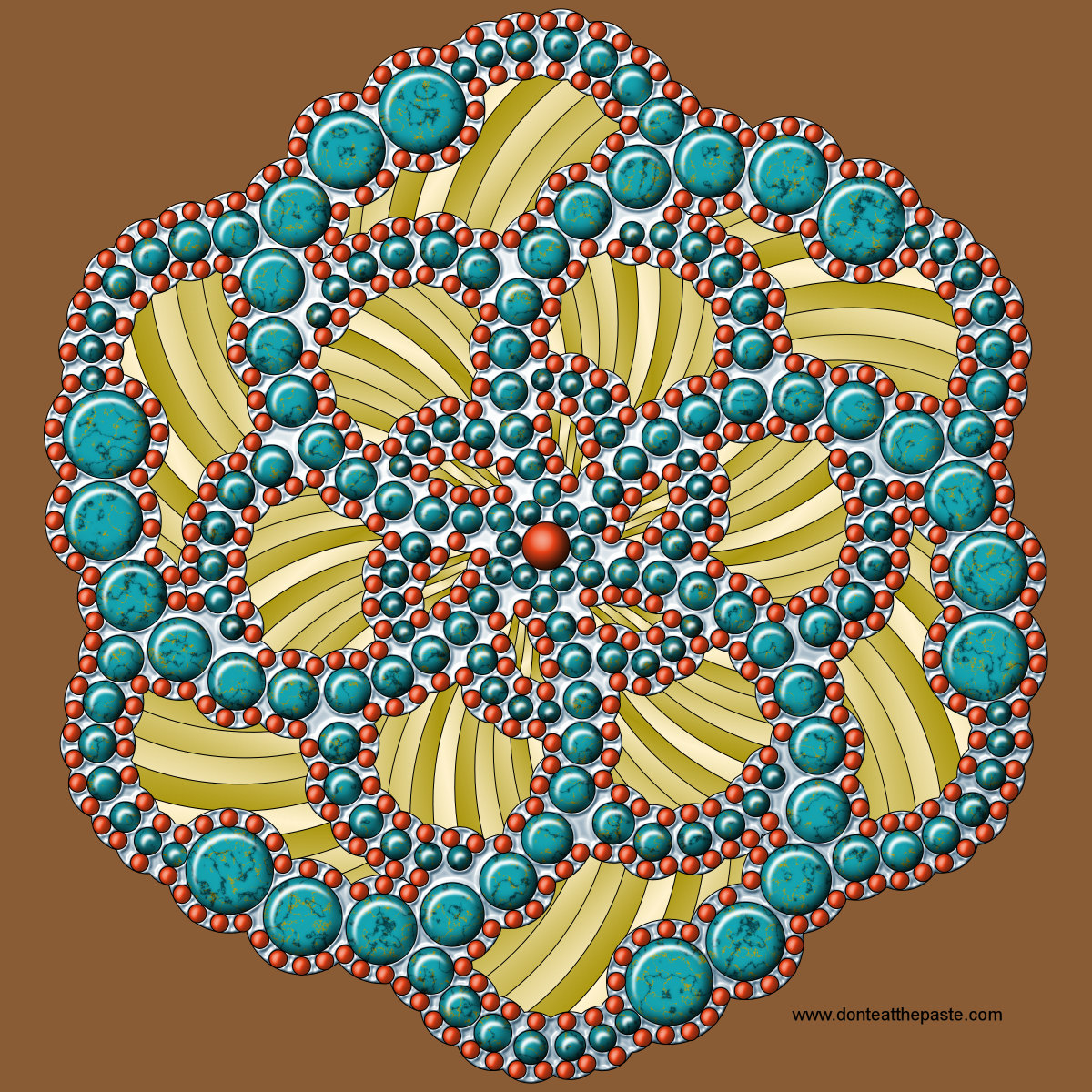 Don t Eat The Paste Dots Mandala To Color