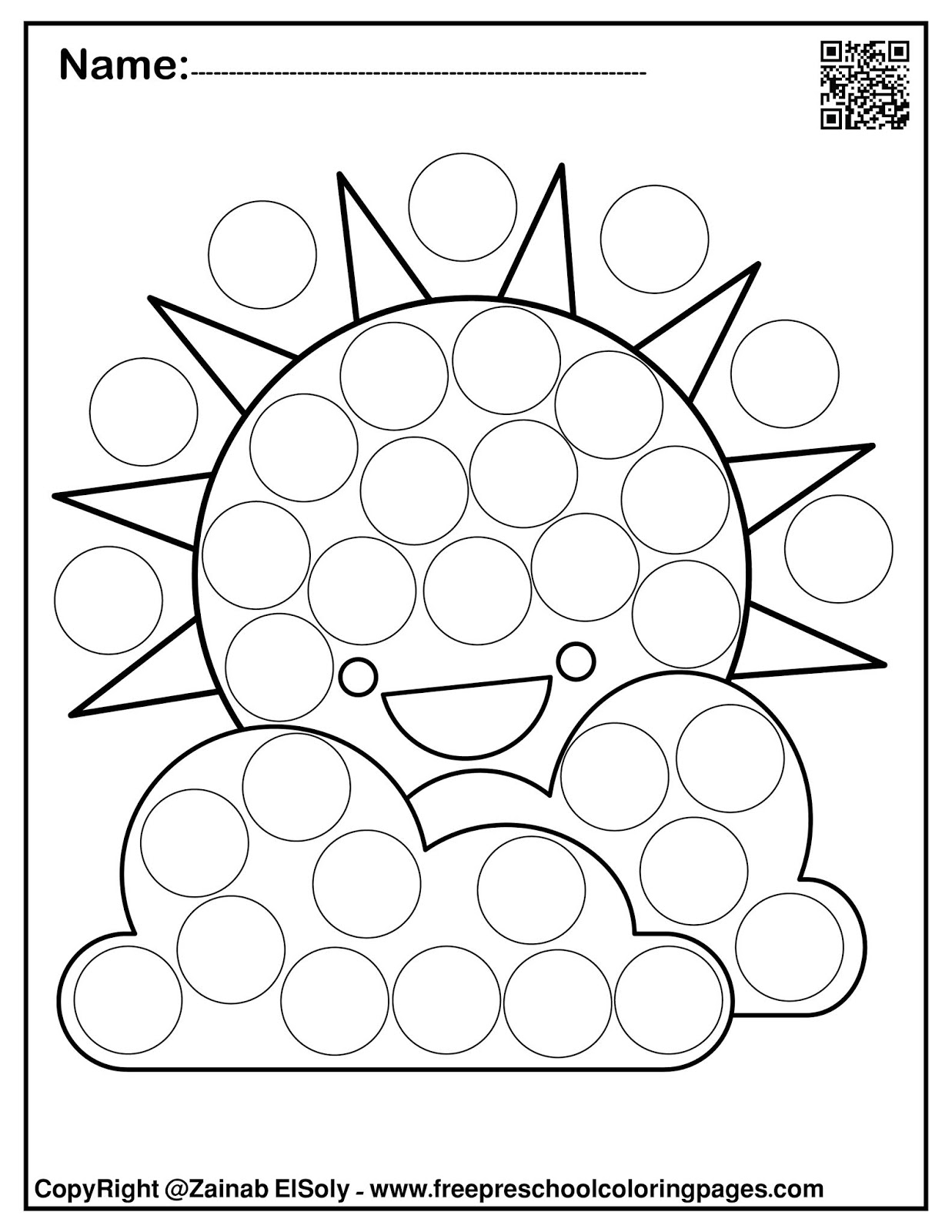 Dot Marker Coloring Pages Free Colorpaints co