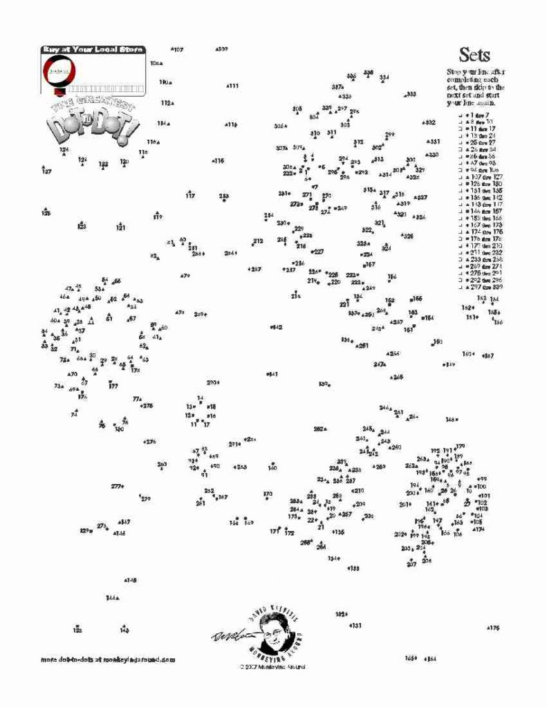 Downloadable Dot To Dot Puzzles Connect The Dots For 