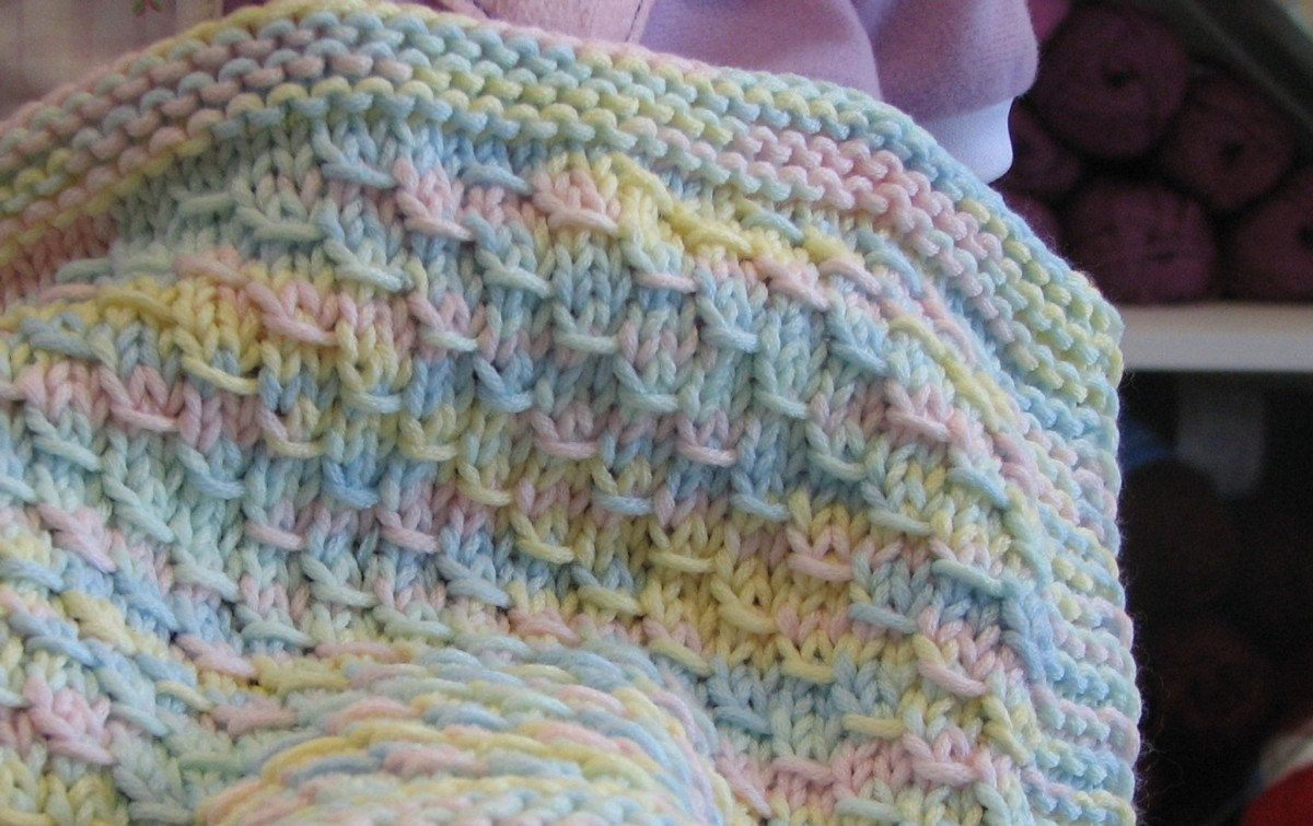 Dragon Baby Blanket Easy Level Knitting Pattern Knitted 