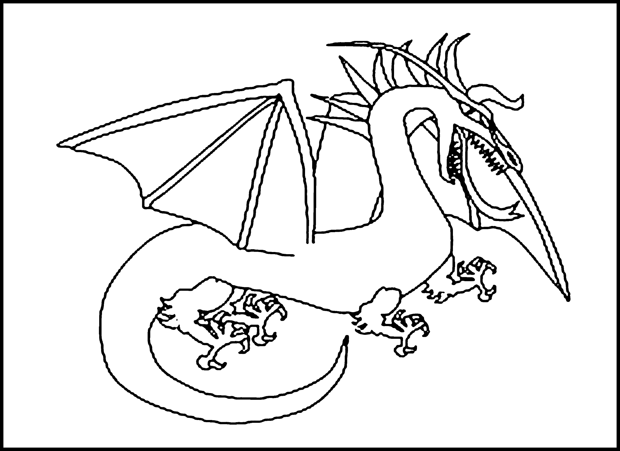 Dragon Coloring Pages Printable Activity Shelter