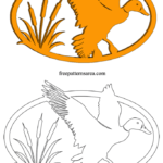 Duck Silhouette Vector Free Scroll Saw Pattern