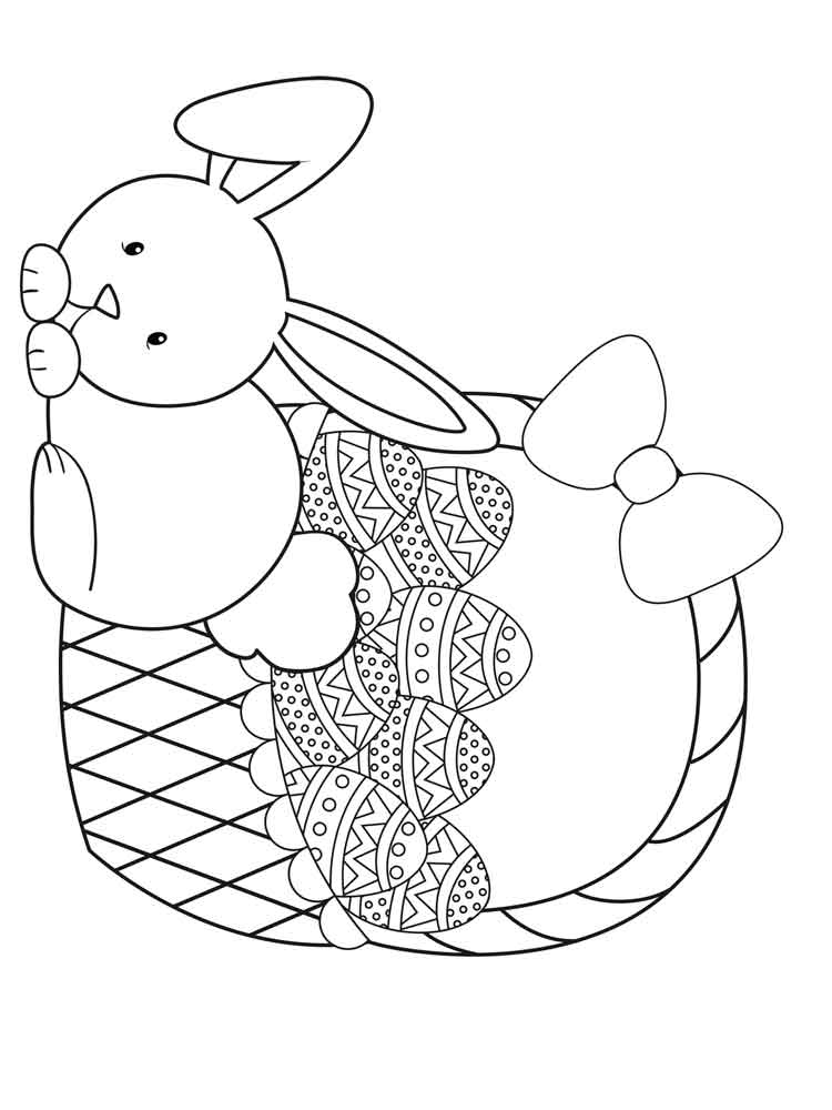 Easter Bunny Coloring Pages Free Printable Easter Bunny 
