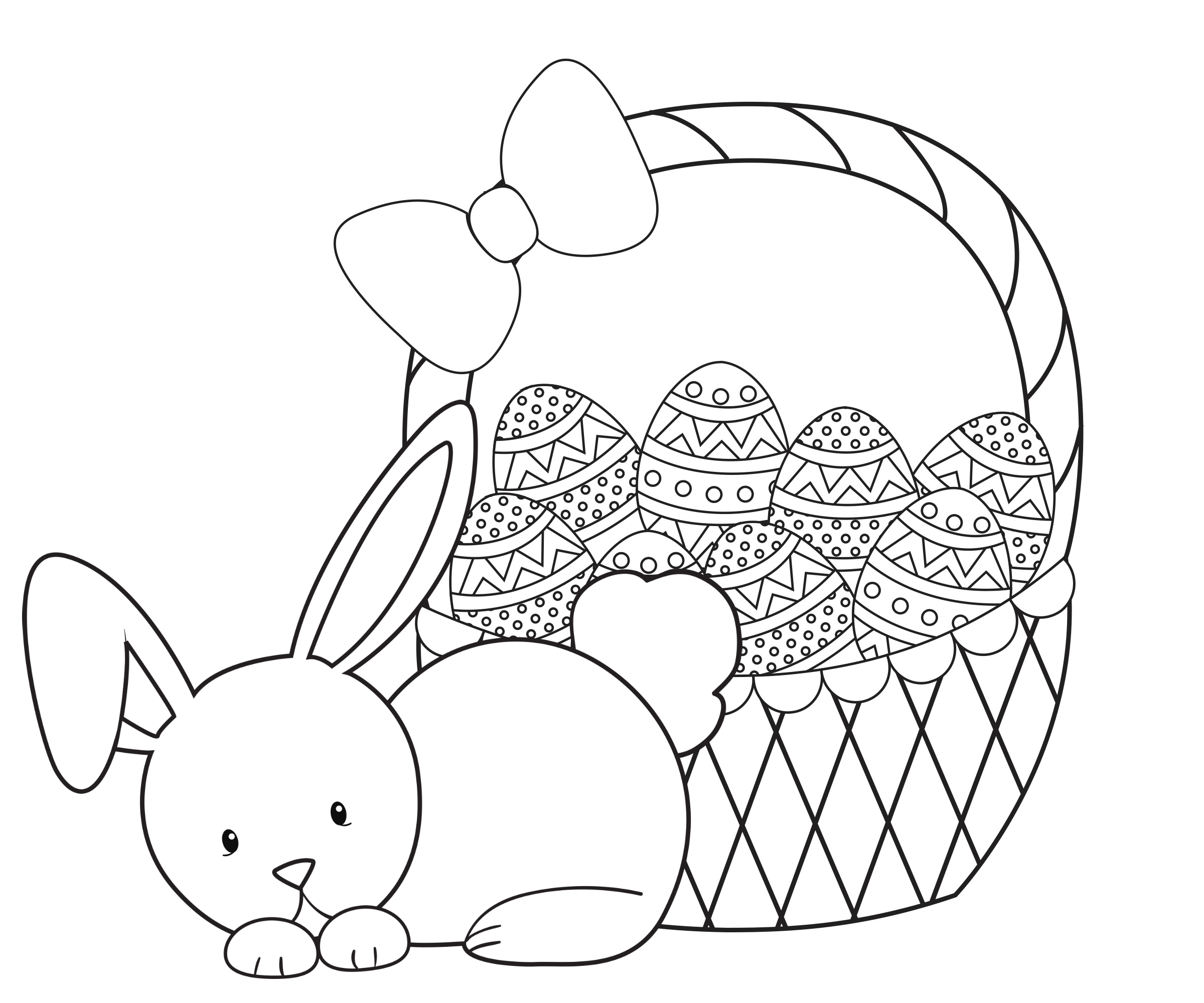 Easter Coloring Pages For Kids Crazy Little Projects