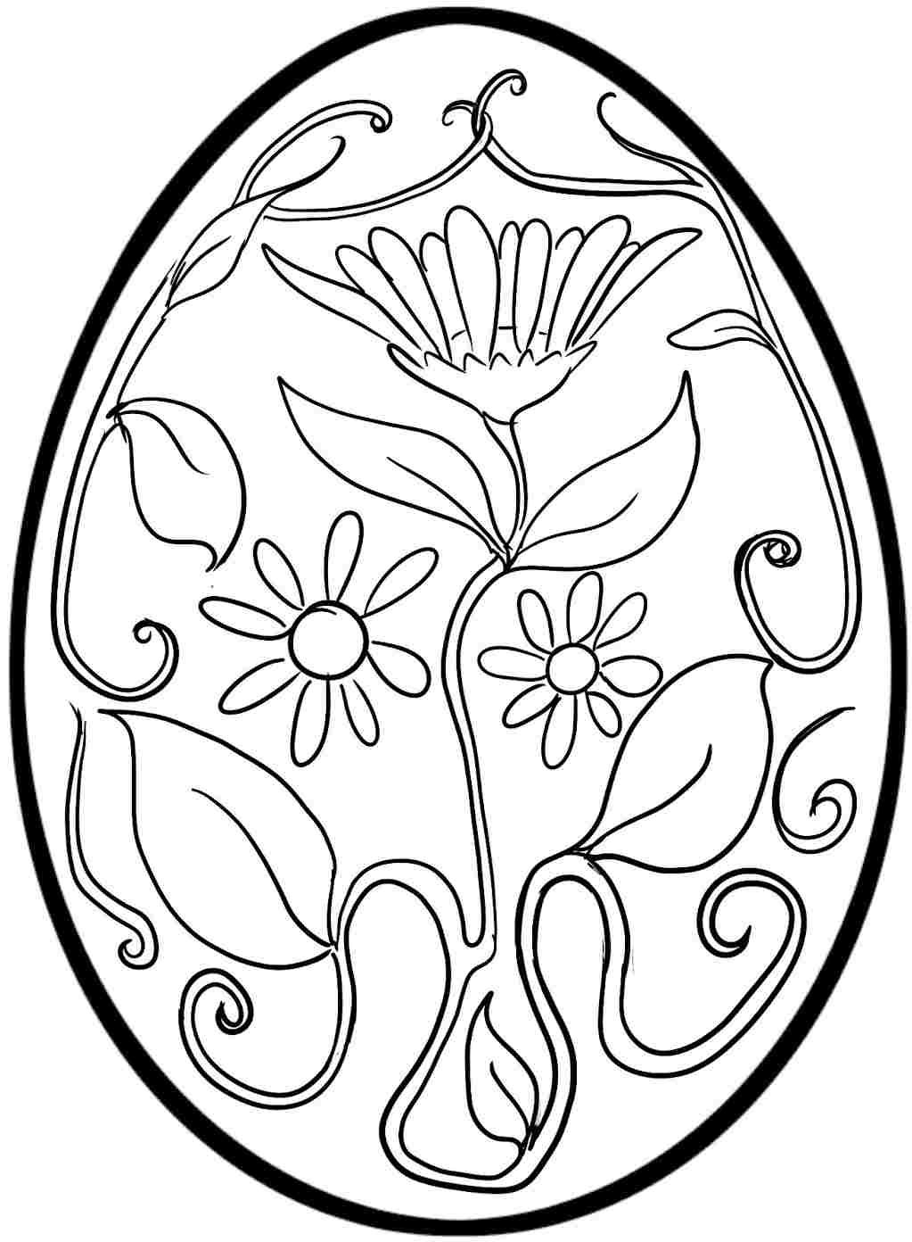 Easter Egg Colouring Pages Free For Kids Boys Easter 