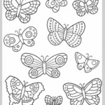 Easy To Draw Coloring Pages Butterfly Template