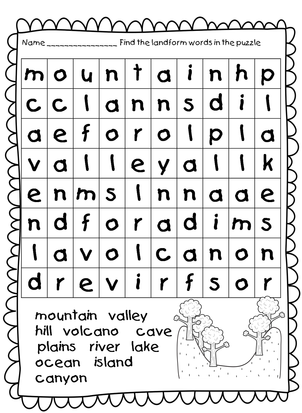 Easy Word Search Puzzles Activity Shelter