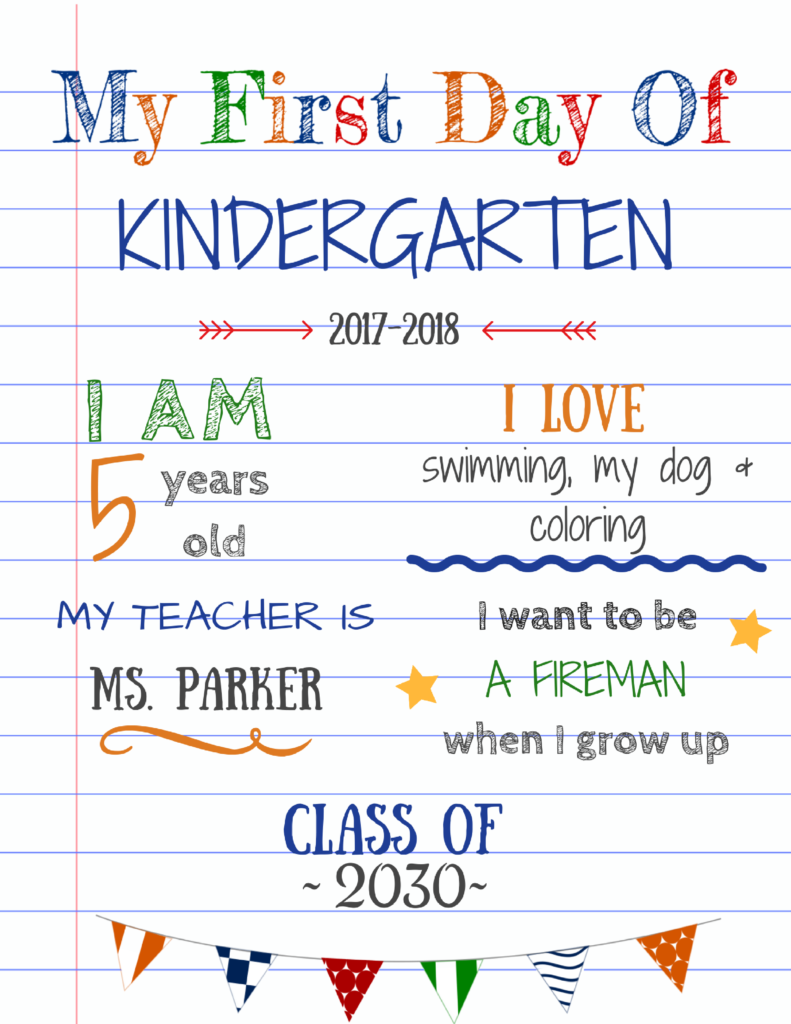 Editable First Day Of School Signs To Edit And Download 