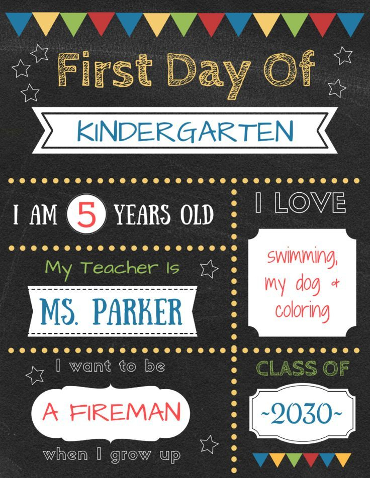Editable First Day Of School Signs To Edit And Download 