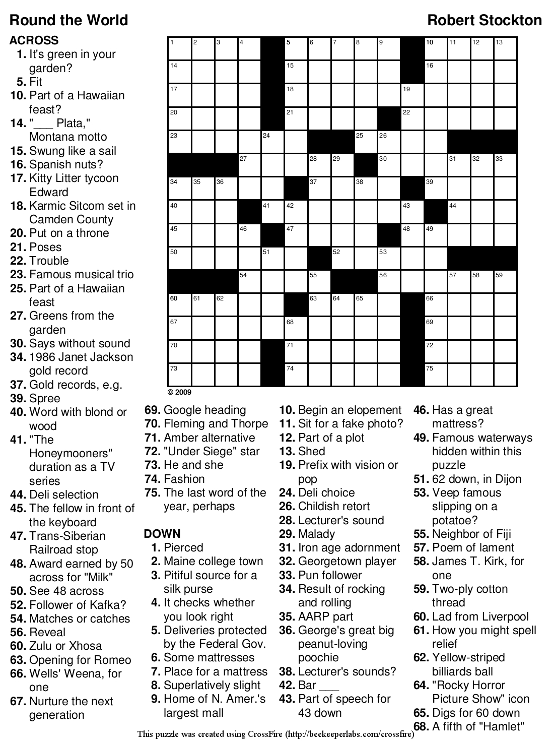 Extra Large Print Crossword Puzzles Educational 