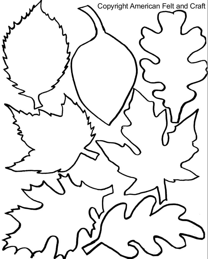 Fall Felt Leaves With Templates American Felt Craft