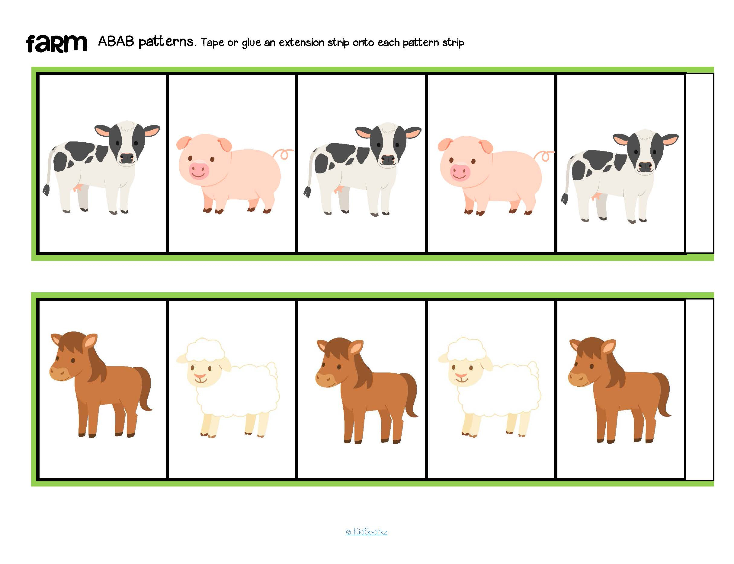 Farm Animals Patterns