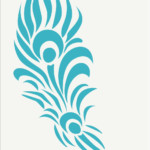 Feather Stencil FEATHER 4 Sizes Available By SuperiorStencils