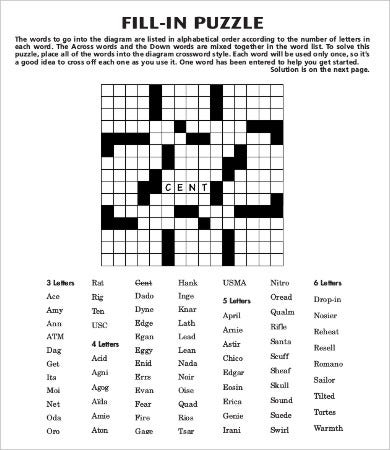 Fill It In Puzzles Free ALQURUMRESORT COM