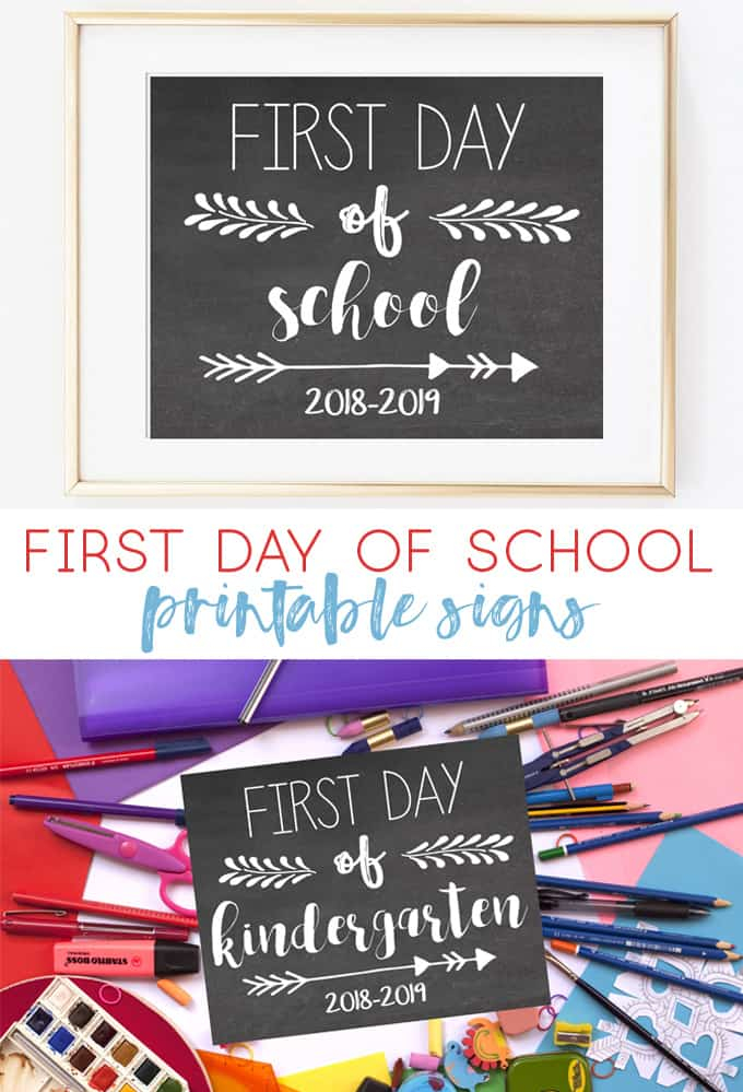 First Day Of School Signs And Other Fun Back To School 