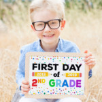 First Day Of School Signs FREE Printables Happiness Is