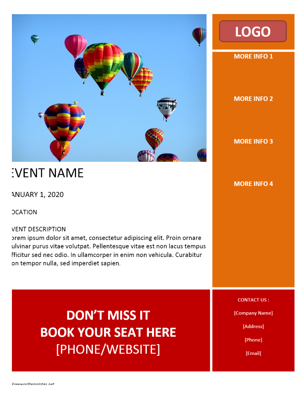 Flyer Archives Freewordtemplates