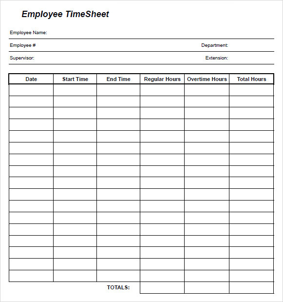 FREE 10 Blank Timesheet Templates In Google Docs Google 