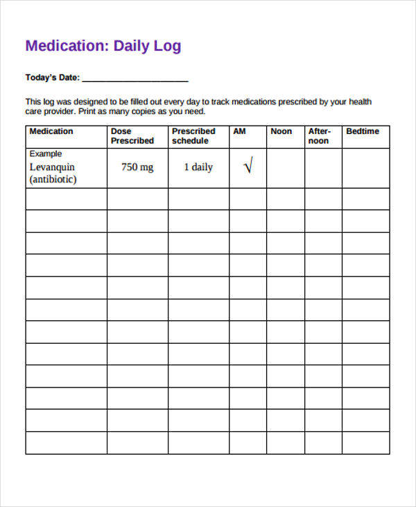 FREE 27 Daily Log Samples Templates In PDF MS Word