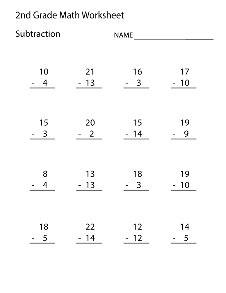 Free 2nd Grade Math Worksheets Activity Shelter