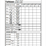 FREE 9 Sample Yahtzee Score Sheet Templates In Google