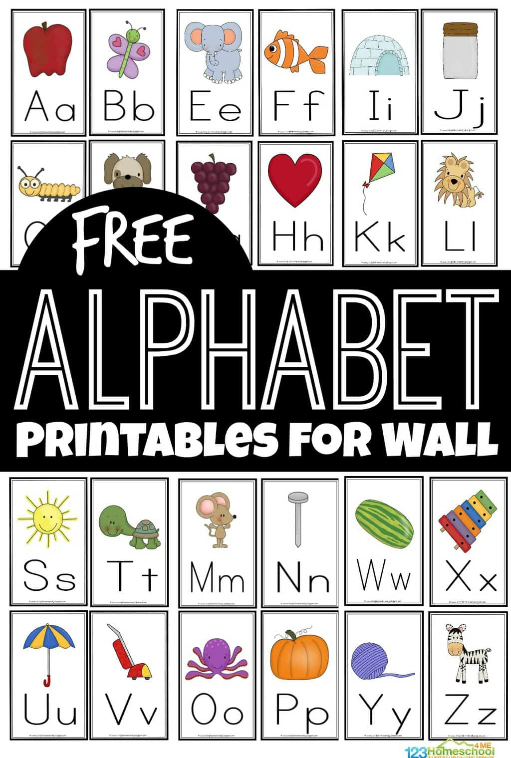 FREE Alphabet Printables For Wall