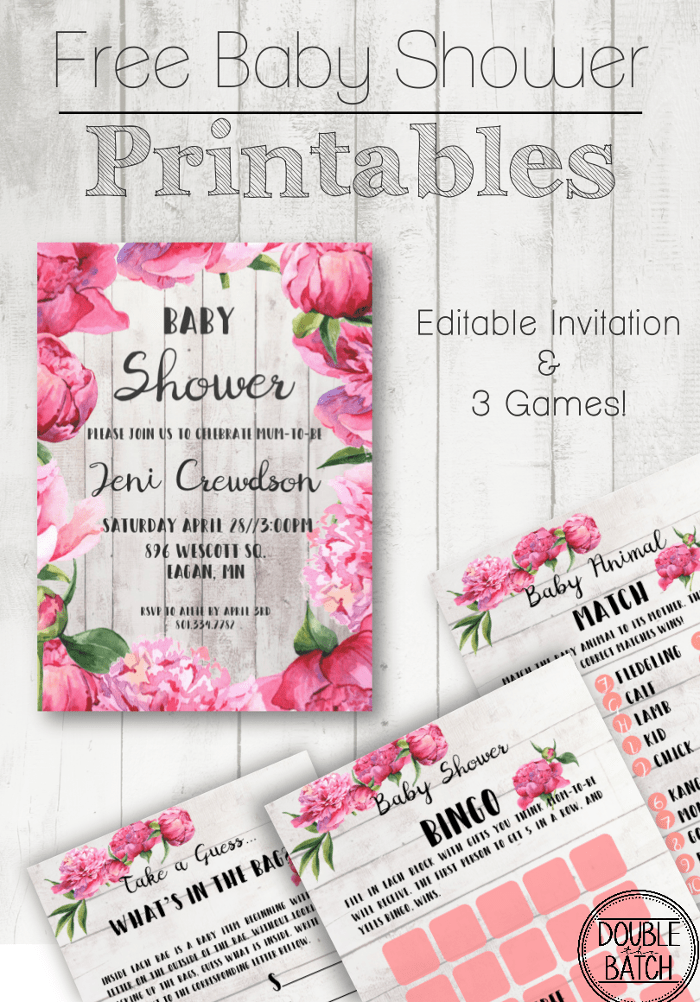 Free Baby Shower Printables Uplifting Mayhem