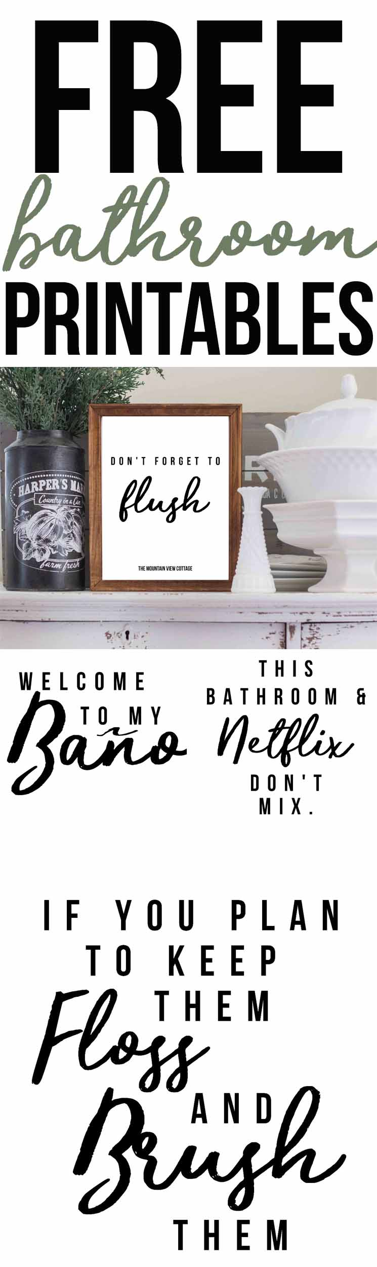 Free Bathroom Printables Farmhouse Printables The 