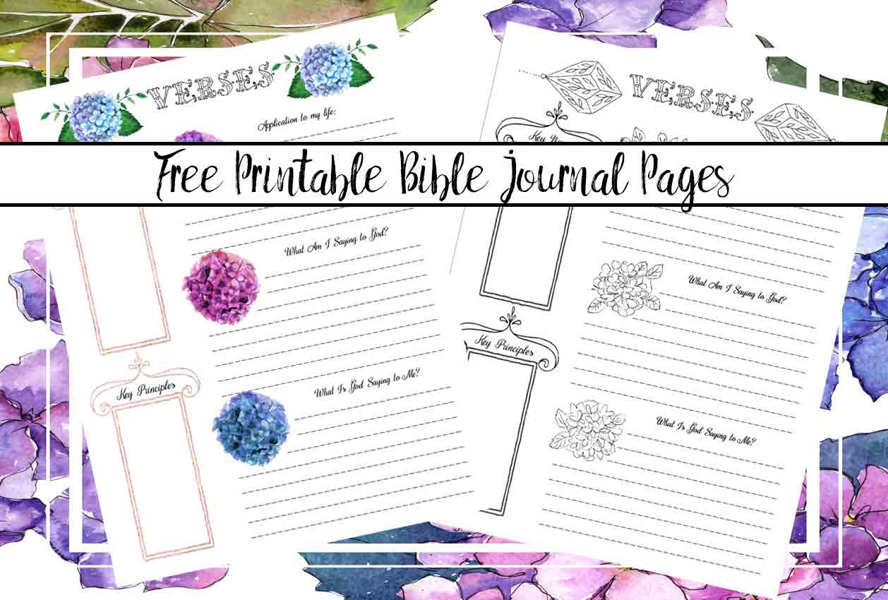 Free Bible Journaling Printables Including One You Can 