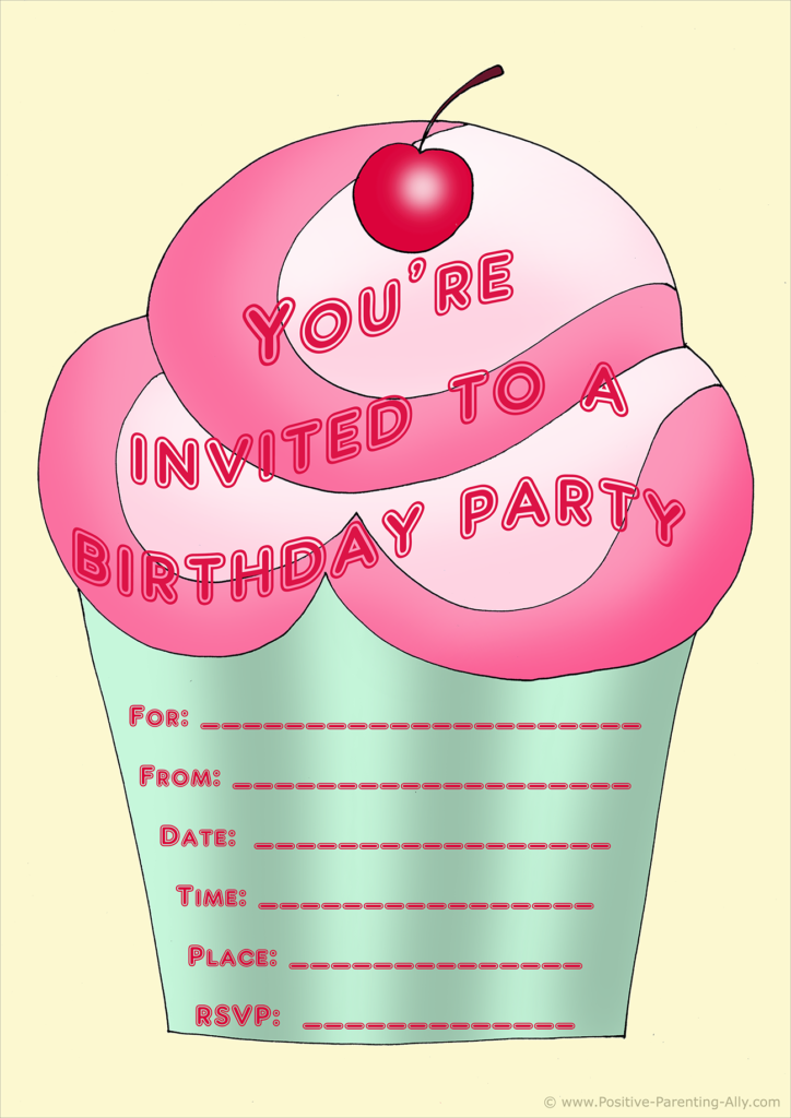 Free Birthday Party Invites For Kids In High Print Quality Free Birthday Party Invites For Kids In High Print Quality