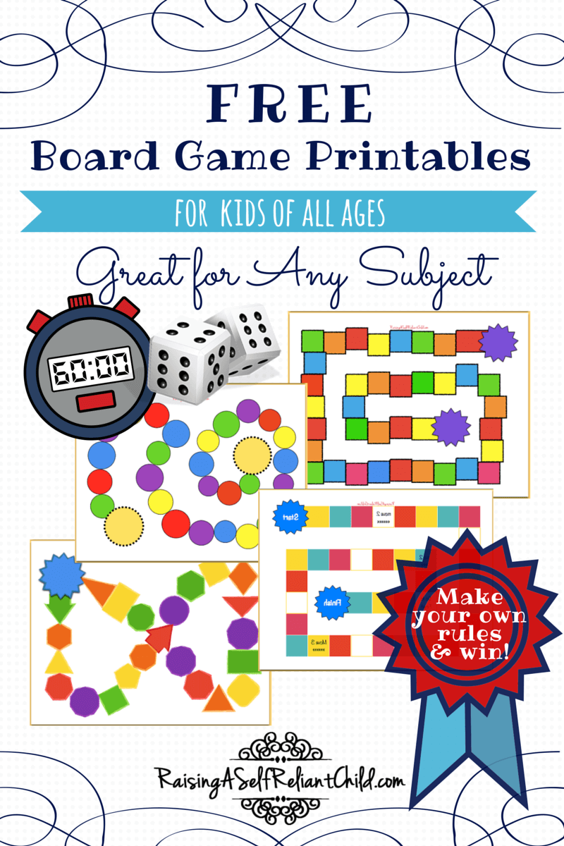 Free Board Games Printable Templates Homeschool