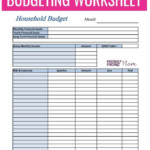 Free Budget Worksheet Printable Template Business PSD