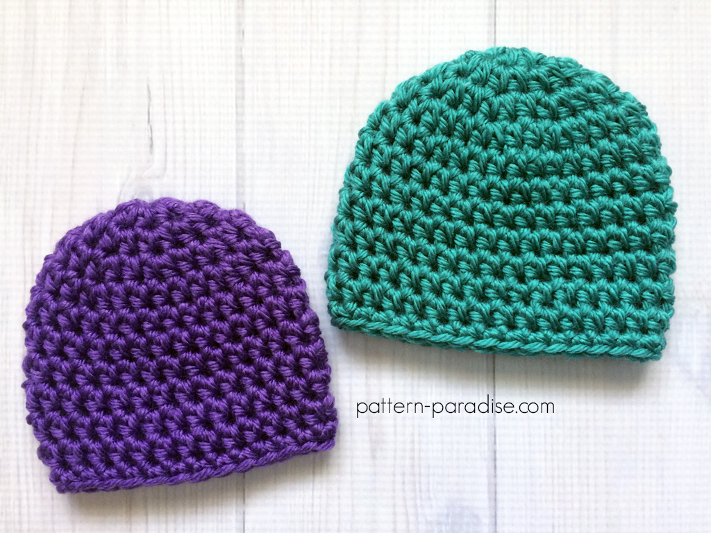 Free Crochet Pattern Easy Preemie Hat Pattern Paradise