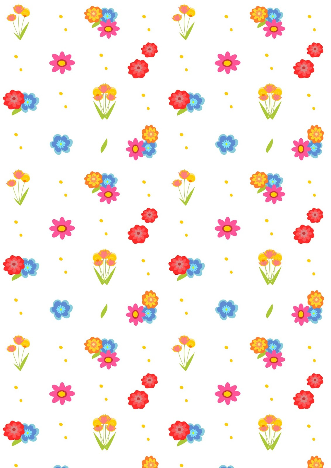 Free Digital Floral Scrapbooking Paper Ausdruckbares 
